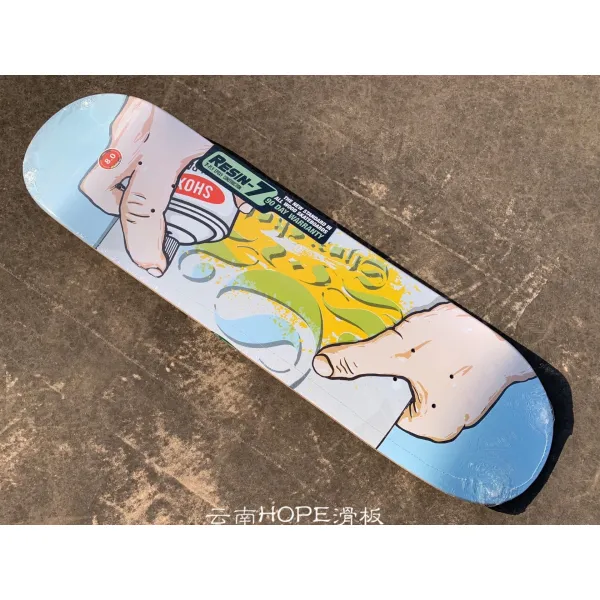 롱보드 SHOX더블날개 스케이트보드 전문 보드판 DSM공장 제작 &Almost동질성, T02-핸드페인트 8.0