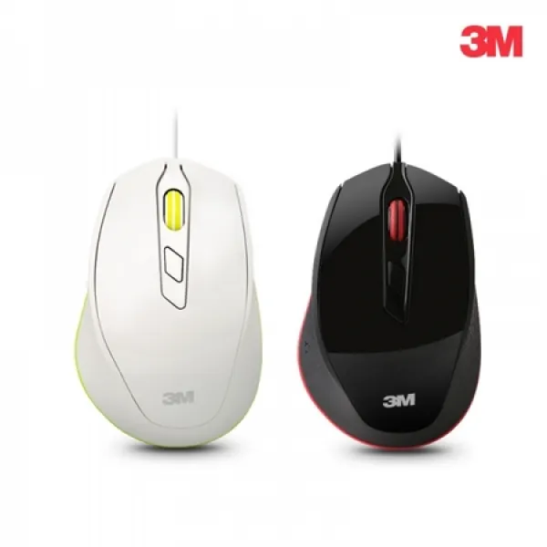 [멸치쇼핑]w 3M M70 무소음 유선 마우스 (화이트), 상세페이지 참조, 상세페이지 참조