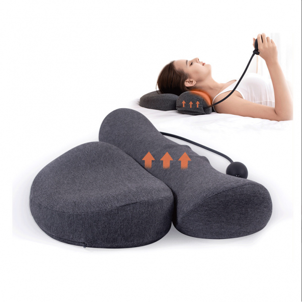 Kfic 목베개 바람을 넣다 프리미엄 3d 메모리폼 베개 연근핑크