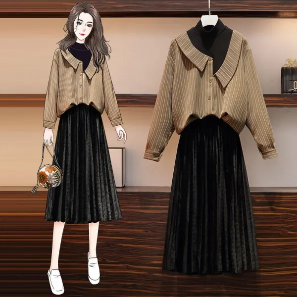 새로이 58qs3hw0 여성 겨울가울 상하의 세트 긴바지 투피스