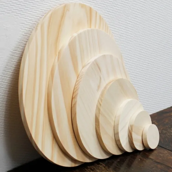 두께1cm 송목나무판 DIY목재원형판, 두께1cm×지름25cm