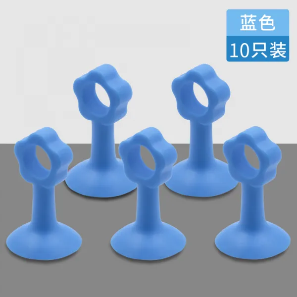 제파존 실리콘 문흡착 무타공 문뒤 방지패드 도어 막다 들이빨다 문지기 벽흡착, 기타, 꽃 모양 문흡착 스토퍼 블루 （열개들