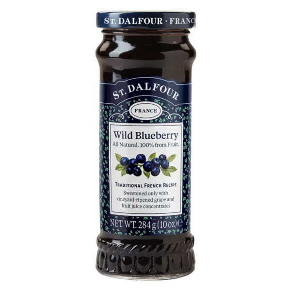 샹달프 과일잼, 284g, 와일드 블루베리(Wild Blueberry)