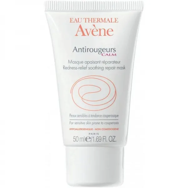 오 Thermale Avene Antirougeurs CALM 수딩 복구 마스크 피부 발적 피부 녹색 색소 침착성 1.69 oz., 단일상품