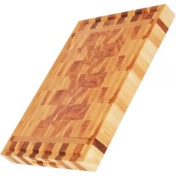 Acorns 주방 16x12 초대형 두꺼운 프리미엄 정육점 블록 도마 끝 곡물 목재 주스 홈 핸드 그립 가역 상세페이지참조