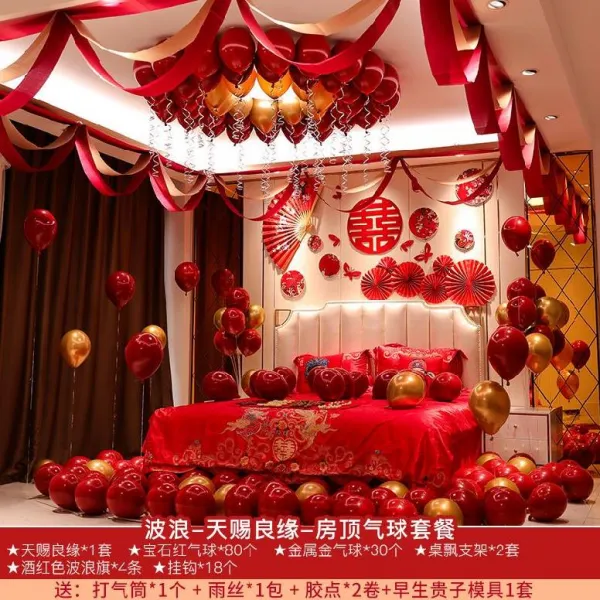 요술잡화 혼수용품 시집 장가다 엔틱한디자인 사포장 홈실 결혼 신혼집 배치 독창적 침실 풀 인싸템, 판매량 스타 웨이브 -천정 배필 -지