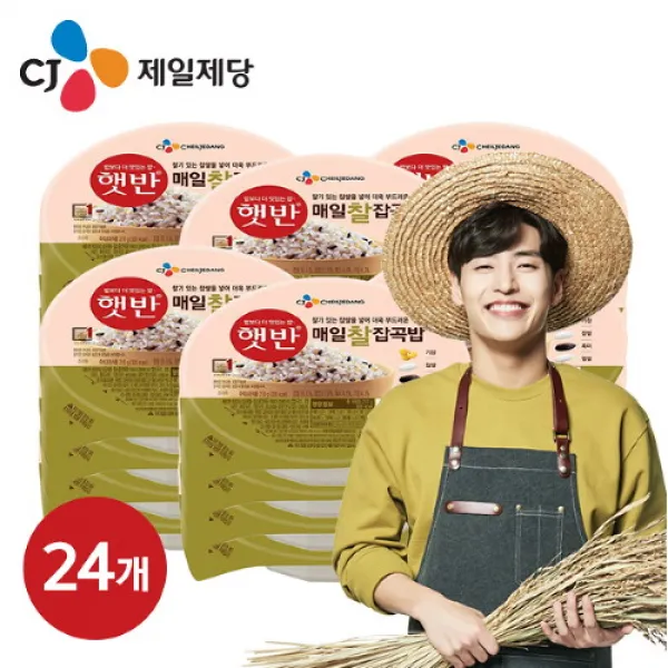 CJ제일제당 CJ 햇반 매일 찰잡곡밥 210g×24개, 단품없음