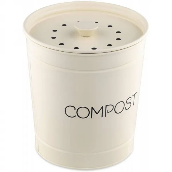 나바리 퇴비 버킷 M'lleimer 폐기물 양동이 바이오 M.ll 3l 버킷 솔더 분 바이오 폐기물 병 포함 3 숯 필터 단일옵션