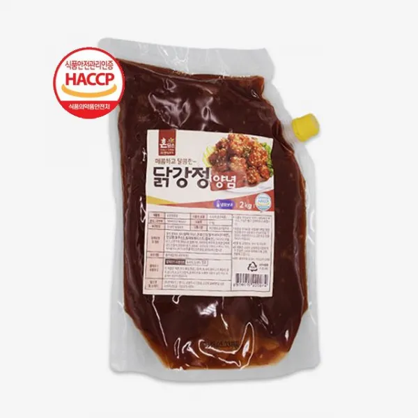 한맥 혼담은 순살치킨 닭강정 양념 소스 2kg (치킨소스/닭꼬치소스/닭소스/업소용양념/양념치킨소스/간편), 본상품선택