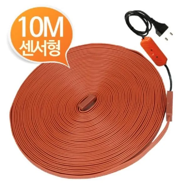 [멸치쇼핑]열감지 동작센서 수도 동파방지 열선 10M 열선 수도배관용열선 수도동파방지열선 배관용열선 수도용열선, 상세페이지 참조