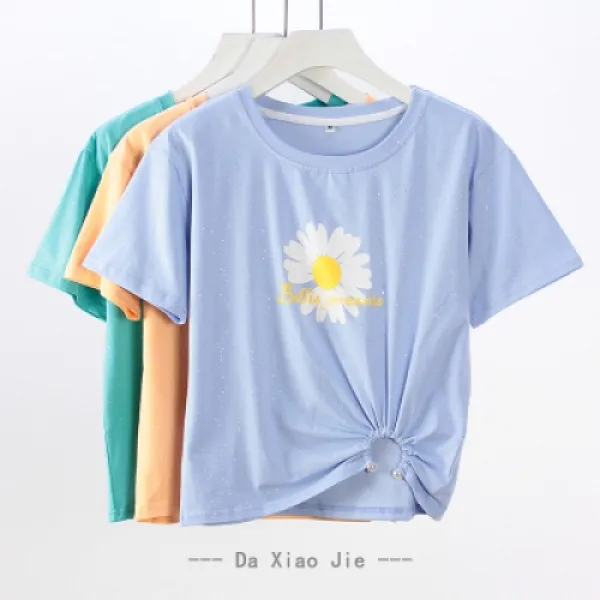 TBA 여자 여름 방송댄스 연습의상 루즈핏 오버핏 배꼽티 크롭티 이효리 린다g Tb-000129631