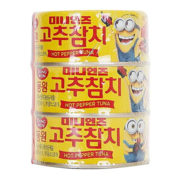 동원 미니언즈 고추참치 150g(3캔) x1개, 1개, 동원 미니언즈고추참치 150g(3캔)