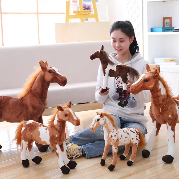 BAZA 진짜같은 조랑말 대형 인형 장식품 4종 30-90cm, 1번, 50cm