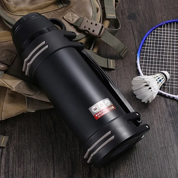 진공텀블러 차량용 보온컵 물주전자 304스테인레스 휴대용 주전자 실외 대용량 2리터 T01 2l대용량/블랙 예상수치 15후배송 