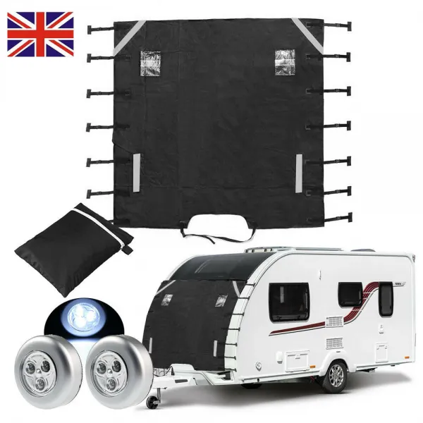 캠핑카라반 비바람 보호 덮개 커버-컬러 그레이