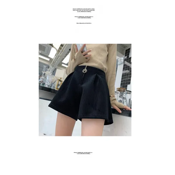 가심비 여성 반짝이 코듀로이 반바지 치마바지 바지 gg023K120926