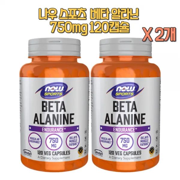 나우 베타 알라닌 750mg 120캡슐 X 2개