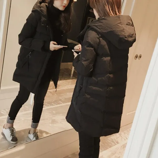 Kirahosi Yz 여성 패딩 점퍼 롱 웰론 자켓 후드 283 K2ax4x