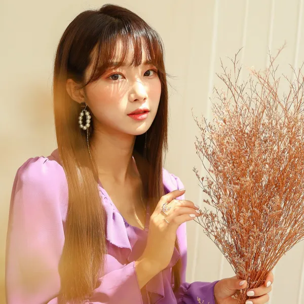 가발매니아 슬릭 스트레이트 형상기억인모) 66cm 납짝한뒤통수도 ok 리얼라인피스(오픈반가발, 1개, 초코브라운
