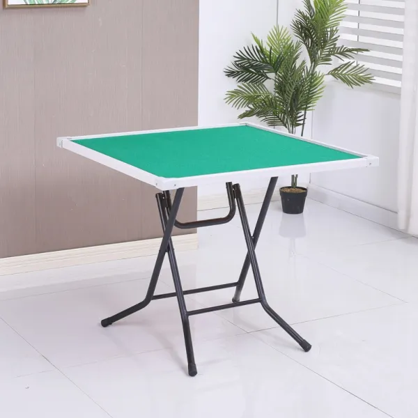 마작테이블 포커 보드게임 테이블 접이식 휴대용 간편보관 87 87 화이트강철 프레임