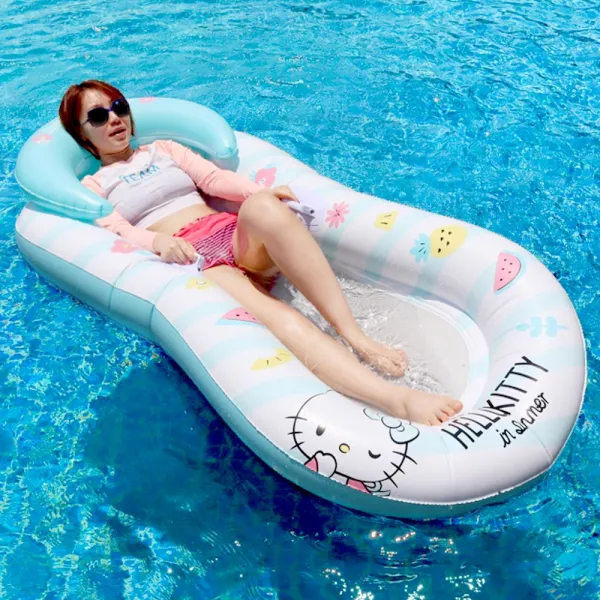 헬로키티 워터해먹 메쉬 그물 망사 워터라운지 물놀이 튜브 헬로키티 워터라운지