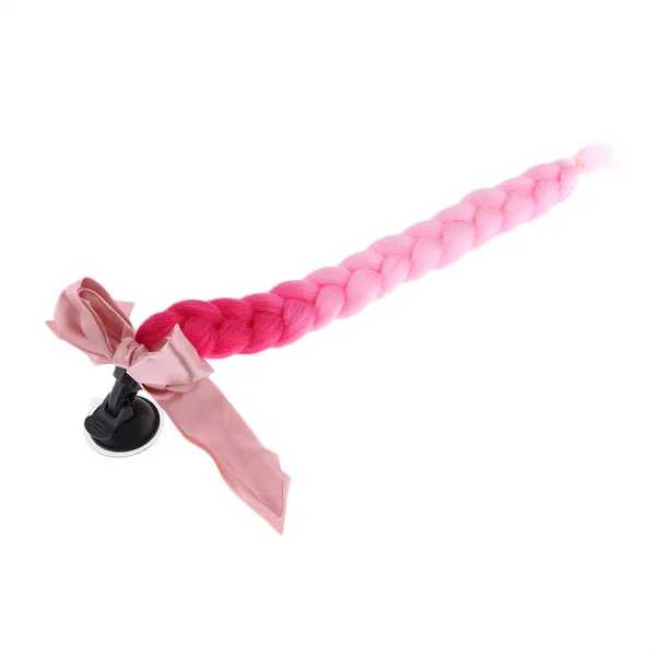 Royalways 1pc 60cm / 23.6 ''기관 자전차를위한 헬멧 머리 끈 자전거 헬멧 떠꺼머리 포니 테일, 6