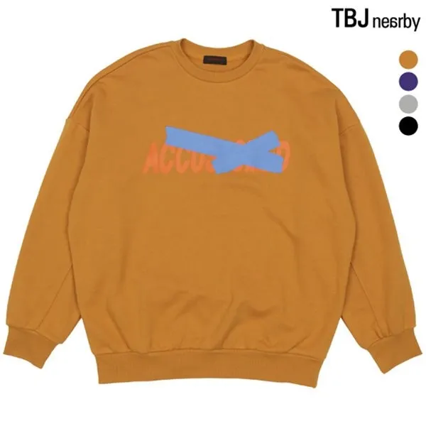 Tbj 여성 Ad 레터링변형 맨투맨1 T191ts720p 