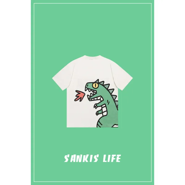 마룡 숨을 내쉬다 보이핏 볼륨 디자인 감각 여름 캐쥬얼 취미 플라워 프린트 커플