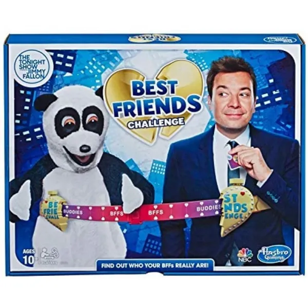 Hasbro Gaming The Tonight Show 출연 Jimmy Fallon Best Friends Challenge Party Game for Teens & Adu, 단일상품
