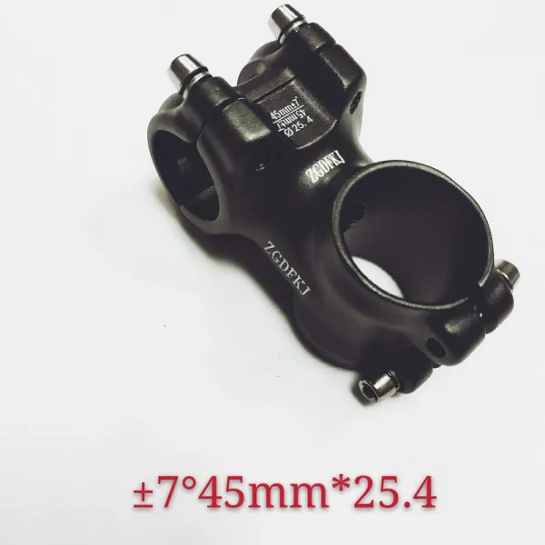 자전거핸들바 산지 자전거 초경량 알루미늄합금 시트튜브 32mm31.8버스 짧은손잡이 스탠드 45mm자전거, T09-7도 25.428.645mm무광블랙
