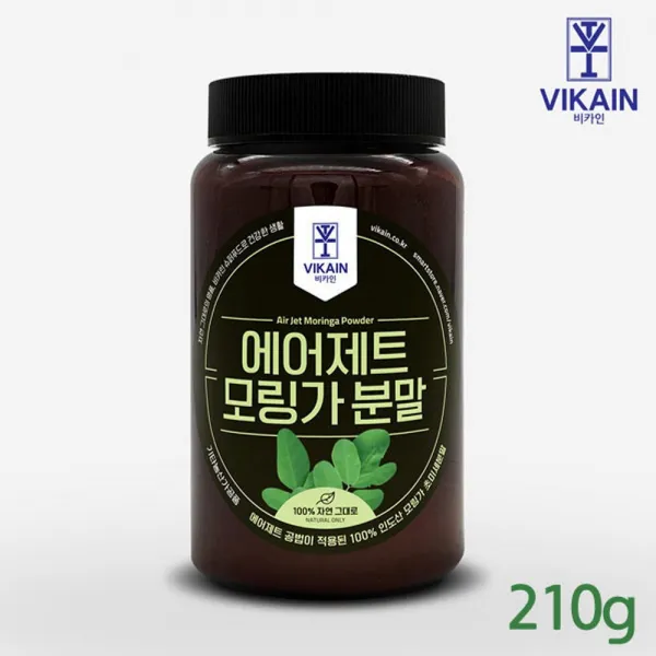 비카인 에어제트모링가분말 클로로겐산 퀘르세린, 2개, 210g