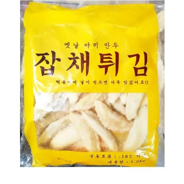  더착한푸드 만복 잡채튀김만두 1.2k 식자재마트 대용량 업소용 잡채튀김만두 만두 즉석식품 간식 잡채만두 야끼만두