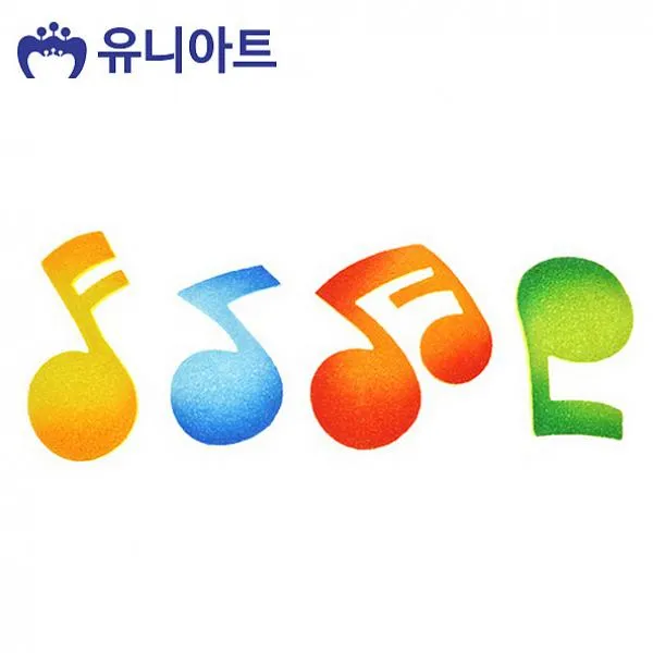 쿵샵쿵SHOP 유니아트 스티로폼 2500 음표자 4개입 P0000BWH 학습만들기재료