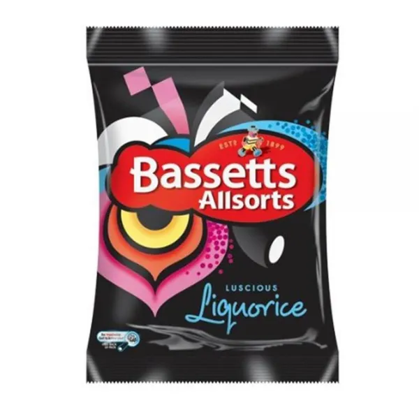 Bassett's 바셋의 바세츠 술주정 알소르츠 190g 팩 4개 Bassetts Liquorice Allsorts Pack of 4