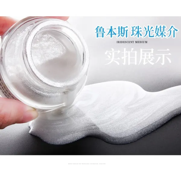 디자인에코 수채꽃 금가루 30ML 펄 띠 색깔 실버 반짝이 핑크 매개물 제 분장, 단병, 수채꽃 펄 매개물 제 50ml