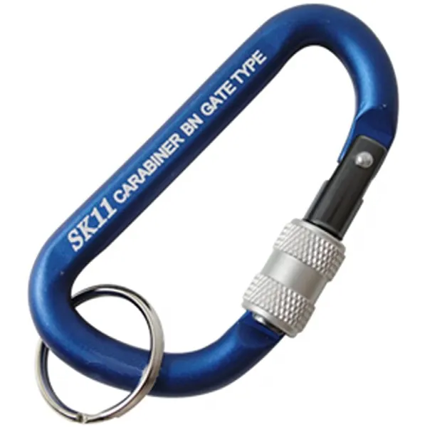 SK11 록 카라비나 탈락 방지 나사 잠금 기능 BN 블루 6 × 60mm SAC-660BN 블루, 1개
