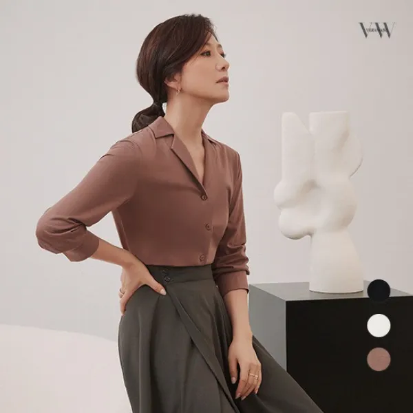 [10%적립] VW베라왕 20FW 소프트 텐션업 블라우스 3종