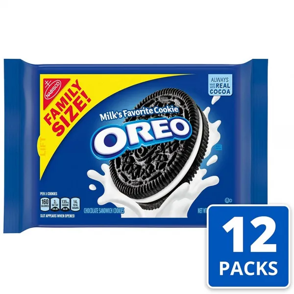 Oreo 오레오 초콜릿 샌드위치 쿠키 본래 맛 19.1oz 12팩 상세설명참조