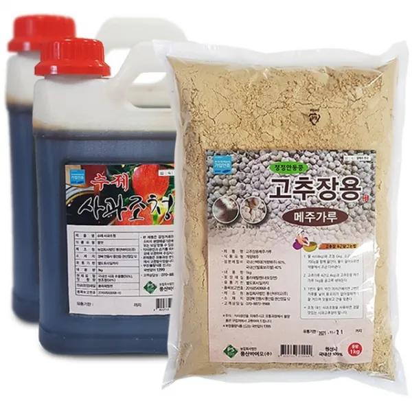 고추장용 메주가루 1kg + 사과 조청 6kg 고춧가루 4근용 1개