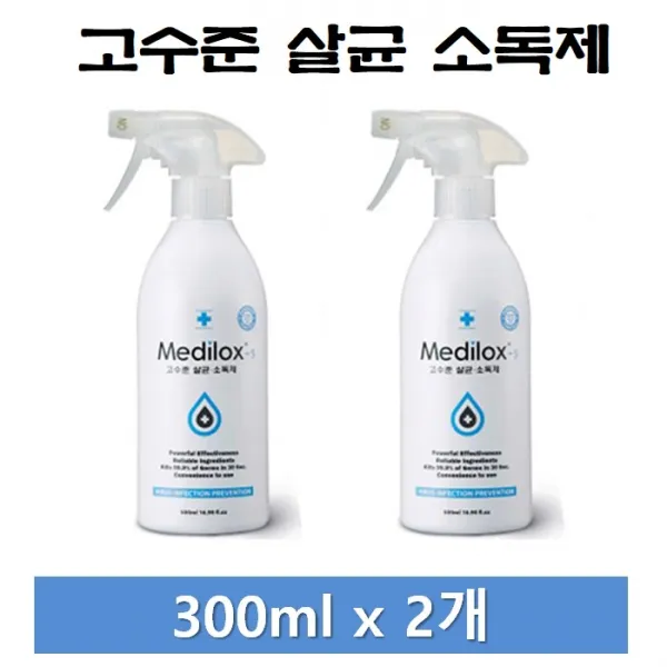 메디록스 고수준 다용도 살균소독제 300ml x 2개, 1세트, 600ml