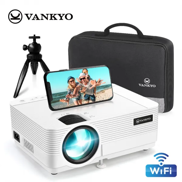 VANKYO Leisure 470 무선미러링 빔프로젝터 가정용 1080P지원 품질보증1년 아마존 판매1위 미니삼각대 포함
