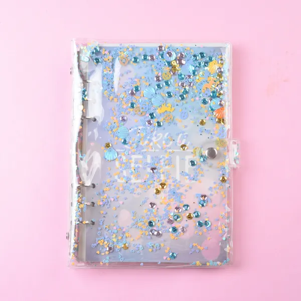 즉석사진 앨범 커스텀 승차권 명함 지갑 다기능 빅 용량 카드 제조업체 구슬 투명 사진 모음, A5블루 타입