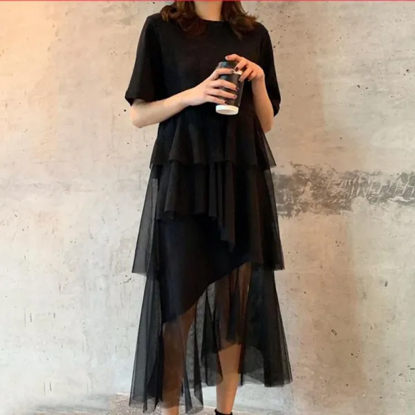 Kirahosi 여성 베이직 반팔 린넨 롱티원피스 플리츠 2호 +스마트 스트랩 증정 Anhzd7v