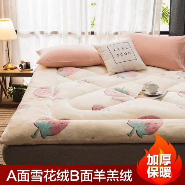 토퍼 템퍼 매트리스 침구 기타 양털 매트 쿠션 솜 침대 겨울 스펀지 다다미방 숙소 Ac_180x220cm