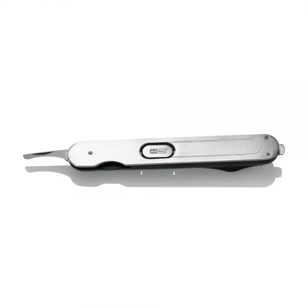 AdHoc 푸쉬 & 풀 웨이터 코르크스크류 보틀 오프너 다용도병따개, 1개, Stainless Steel