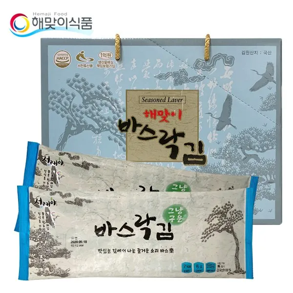  서천해맞이 바스락반장김 16봉 구운김 X 2세트 옵션없음 옵션없음