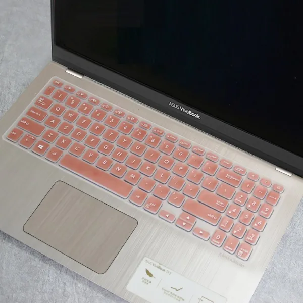 신디네샵 노트북드스킨 ASUS 완고한 사람 VIVOBOOK15S 키스킨 FL8700FB Y5200 먼지방지 커버 령 S2, 1, 반투과 로즈 골드 1을 사다 give