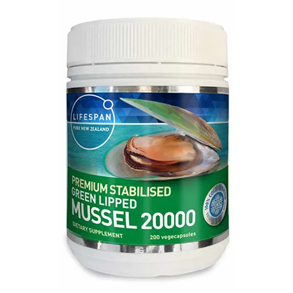 뉴질랜드 라이프스팬 고함량 초록입홍합 머슬 20000 200캡슐 분말 1통 청정 말보로 사운즈해안 프리미엄 홍합 8.33mg 1캡슐