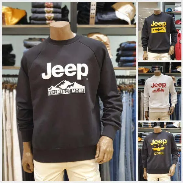 [현대백화점][지프 Jeep] 남여공용 마운틴 로고 래글런 맨투맨 티셔츠 3종 택1