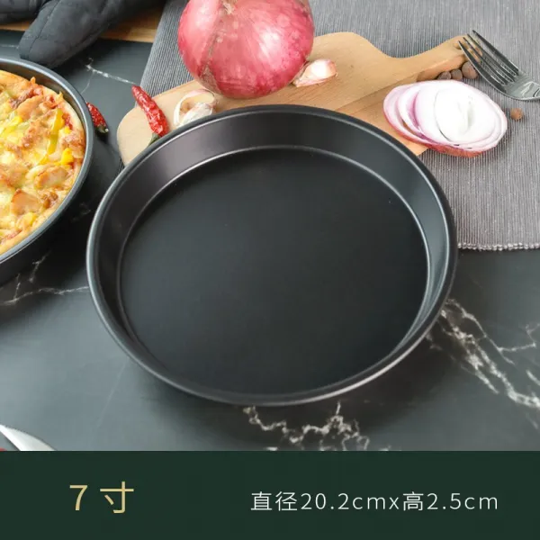 윈드밀리 원형구이판 성객 피자 689인치 비판함 사 오븐 PIZZA, 7인치 블랙 피자 접시